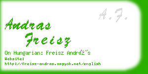 andras freisz business card